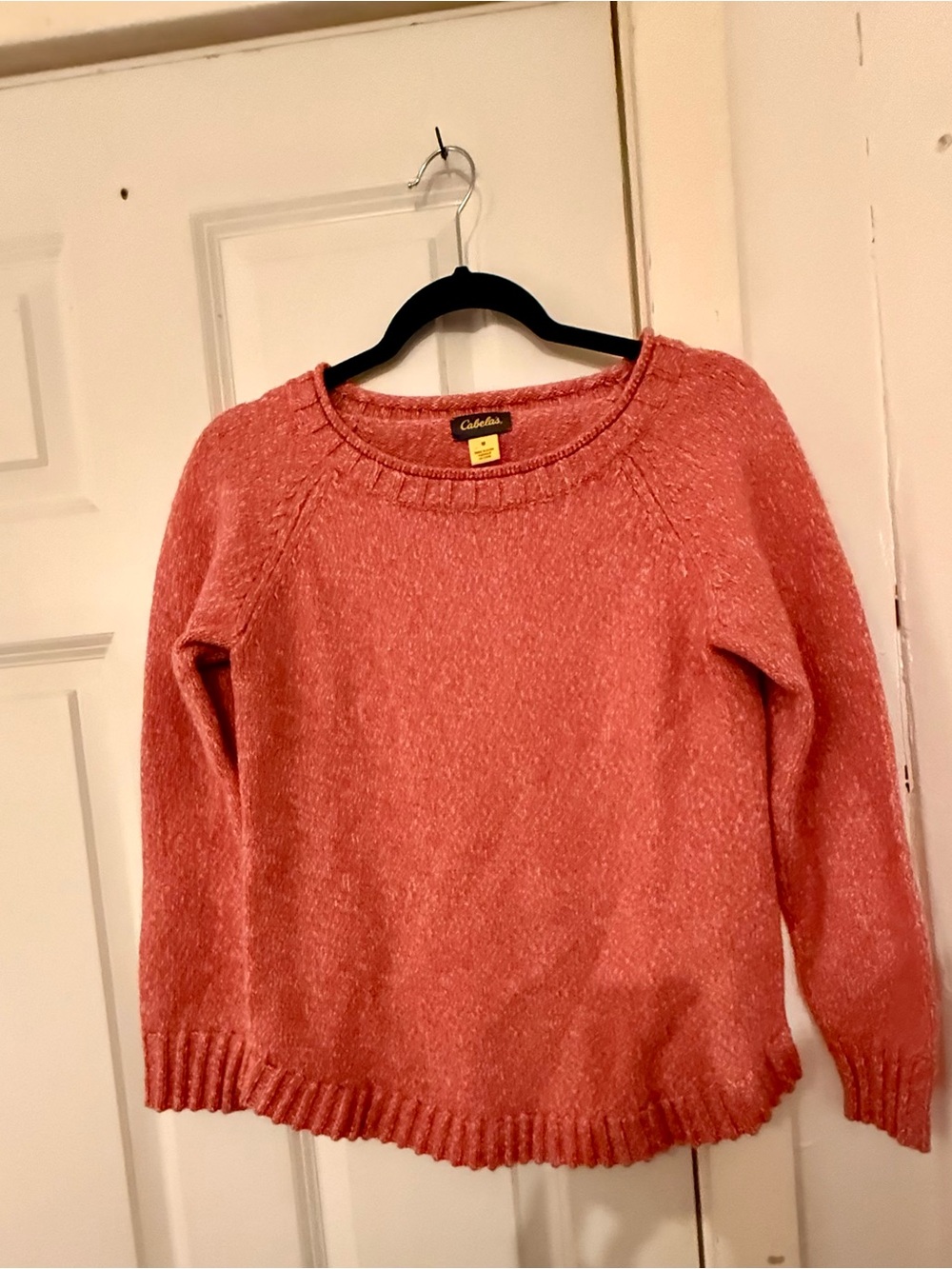 Cabela's Women's Cozy Crewneck Sweater - Coral Pink Wool Blend